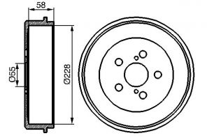 Bosch 0 986 477 140 - Brzdový bubon -
