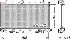 Denso DRM36018 - Chladič vody
