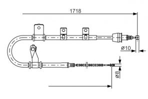 Bosch 1 987 482 075 - Brzdové lano -