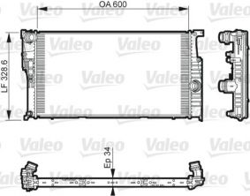 Valeo 735612 - Chladič vody -