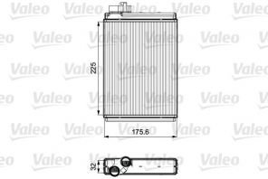 Valeo 811507 - Výmenník tepla vnútorného kúrenia -