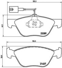 Brembo P 23 077X - Brzdové platničky -