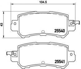 Brembo P 49 047X - Brzdové platničky -