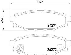 Brembo P 78 020X - Brzdové platničky -