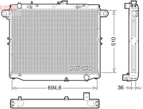Denso DRM50139 - Chladič vody