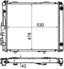 Mahle CR 290 000S - Chladič vody -