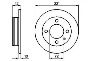 Bosch 0 986 478 068 - Brzdový kotúč -