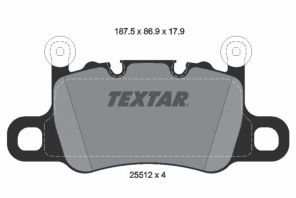Textar 2551201 - Brzdové platničky -