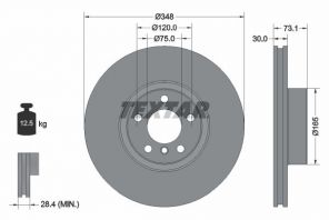 Textar 92320505 - Brzdový kotúč -