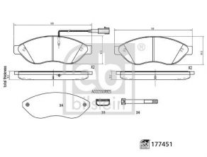 Febi 177451 - Brzdové platničky