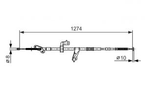 Bosch 1 987 482 366 - Brzdové lano -