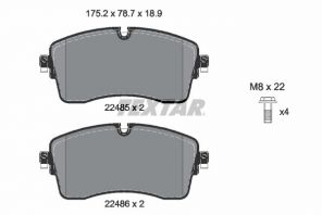 Textar 2248503 - Brzdové platničky -