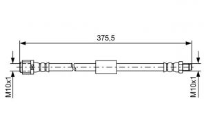 Bosch 1 987 481 608 - Brzdová hadica