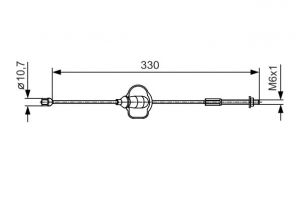 Bosch 1 987 482 121 - Brzdové lano -