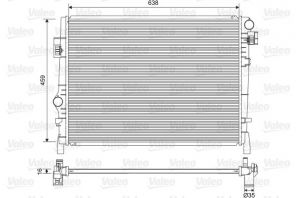 Valeo 701553 - Chladič vody -