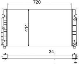 Mahle CR 1533 000S - Chladič vody -