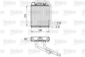 Valeo 811524 - Výmenník tepla vnútorného kúrenia -