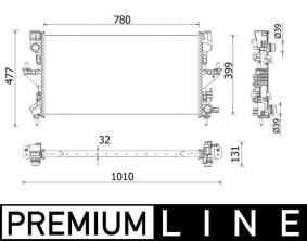 Mahle CR 932 000P - Chladič vody -