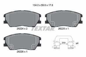 Textar 2622401 - Brzdové platničky -