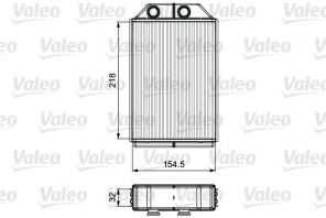 Valeo 811530 - Výmenník tepla vnútorného kúrenia -