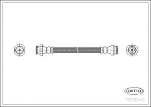 Corteco 19032442 - Brzdová hadica