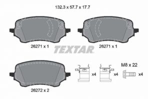 Textar 2627101 - Brzdové platničky -