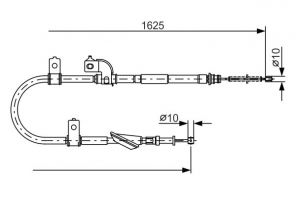Bosch 1 987 482 081 - Brzdové lano -