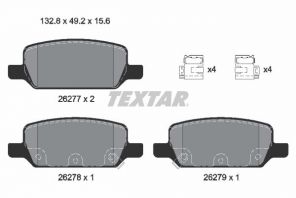 Textar 2627701 - Brzdové platničky -
