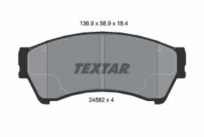 Textar 2458201 - Brzdové platničky -
