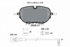 Textar 2640801 - Brzdové platničky -