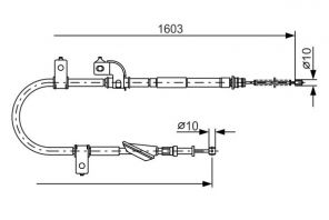 Bosch 1 987 482 080 - Brzdové lano -