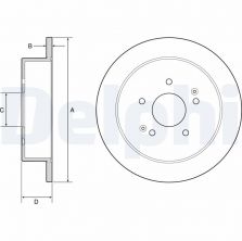 Delphi BG4940C - Brzdový kotúč