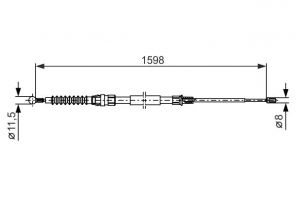Bosch 1 987 482 379 - Brzdové lano -