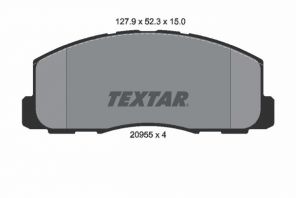 Textar 2095501 - Brzdové platničky -