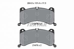 Textar 2147601 - Brzdové platničky -