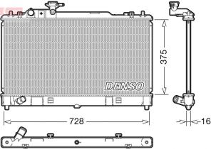 Denso DRM44033 - Chladič vody