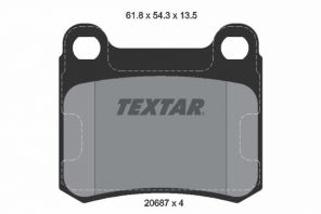 Textar 2068703 - Brzdové platničky -