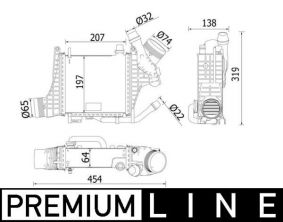 Mahle CI 541 000P - Chladič plniaceho vzduchu