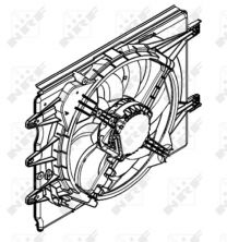 NRF 47596 - Ventilátor motora -