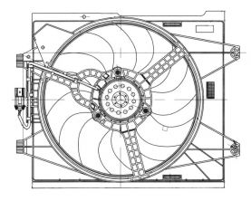 NRF 47655 - Ventilátor motora -