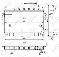 NRF 52162 - Chladič vody -