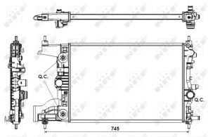 NRF 53153 - Chladič vody -