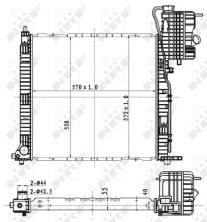 NRF 53176 - Chladič vody -