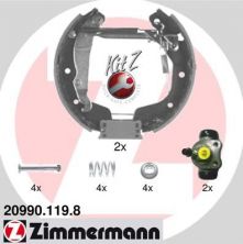 Zimmermann 20990.119.8 - Brzdové čeľuste -