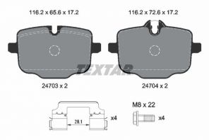 Textar 2470303 - Brzdové platničky -