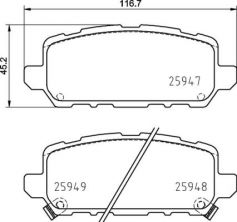Brembo P 28 090 - Brzdové platničky -