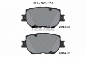 Textar 2645401 - Brzdové platničky -