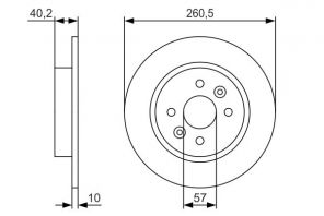 Bosch 0 986 479 S85 - Brzdový kotúč -