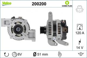 Valeo 200200 - Alternátor -