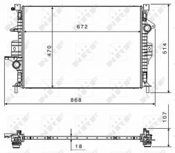 NRF 58499 - Chladič vody -